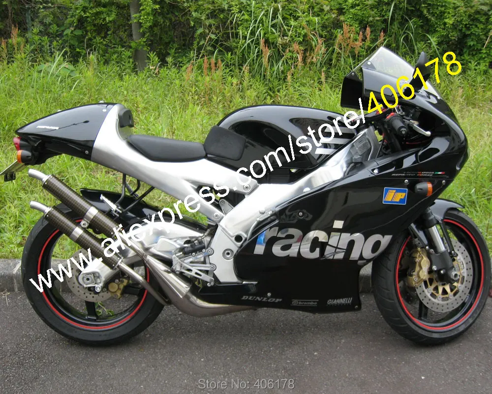 Аксессуары для мотоциклов Aprilia RS250 черный глянцевый обтекатель 1998 2000 2001 2002 RS 250 98 99