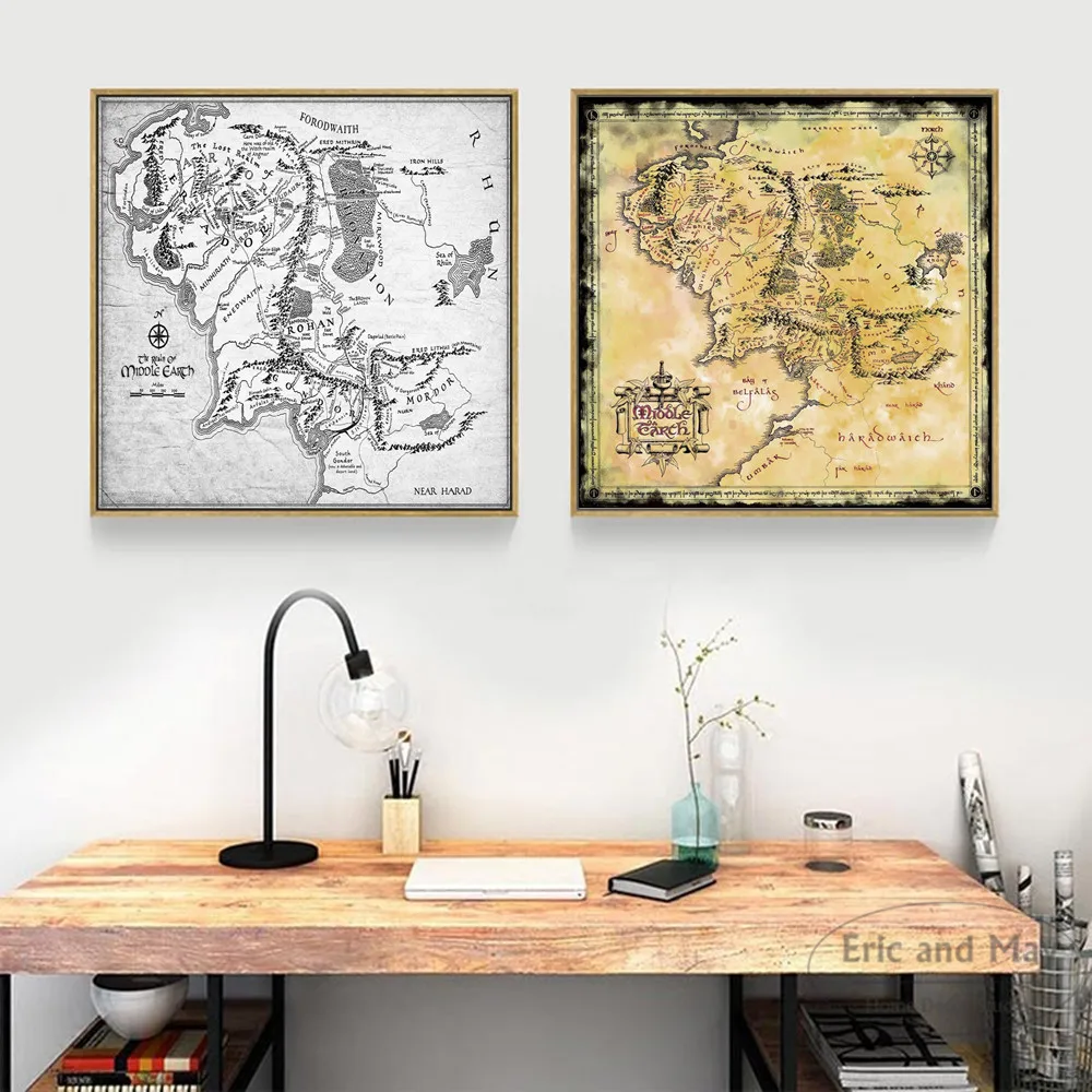 Square Middle Earth Map Art Canvas Art Print Painting Modern Wall Picture Home Decor Bedroom Decorative Posters No Frame Quadro
Square Middle Earth Map Art Canvas Art Print Painting Modern Wall Picture Home Decor Bedroom Decorative Posters No Frame Quadro