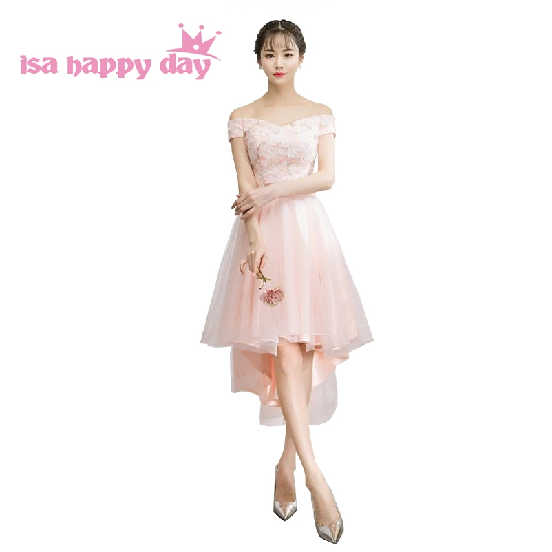 womans boat neck unique pink short front long back dresse woman new 2020 dress pageant party dresses evening gowns elegant H4277
womans boat neck unique pink short front long back dresse woman new 2020 dress pageant party dresses evening gowns elegant H4277