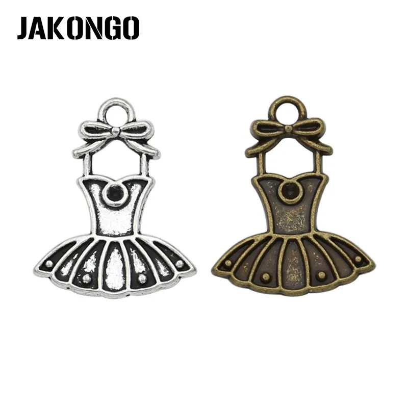 10Pcs Antique Silver Bronze Plated Skirt Dress Charms Pendants for Bracelet Jewelry Making Accessories DIY Handmade 21x17mm
10Pcs Antique Silver Bronze Plated Skirt Dress Charms Pendants for Bracelet Jewelry Making Accessories DIY Handmade 21x17mm
