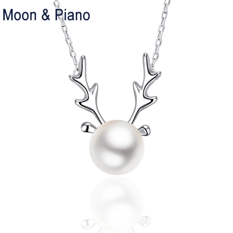 Valentine's Day Gift 925 Sterling Silver Pendant Natural Freshwater Pearl Female Deer Necklace Trendy Engagement Gift For Women
Valentine's Day Gift 925 Sterling Silver Pendant Natural Freshwater Pearl Female Deer Necklace Trendy Engagement Gift For Women