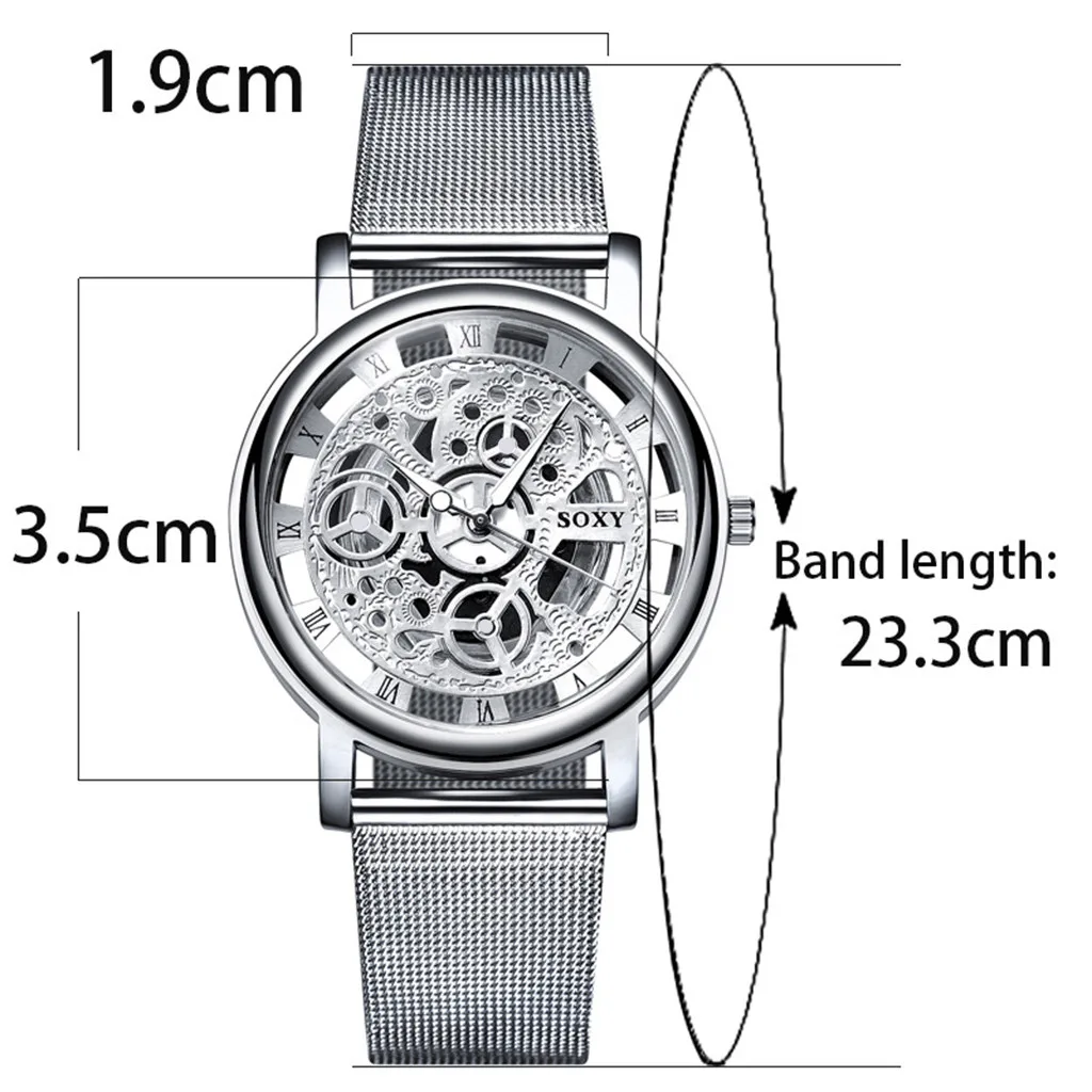 reloj para hombres Fashion Watch Silver Golden Luxury Hollow Steel Watches Men Women Unisex Hombre Quartz Wristwatch Clock Retro
reloj para hombres Fashion Watch Silver Golden Luxury Hollow Steel Watches Men Women Unisex Hombre Quartz Wristwatch Clock Retro