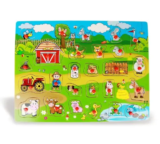 Wooden jigsaw foreign trade farm hand grab board wooden toy jigsaw puzzle board children's toys educational toys
Wooden jigsaw foreign trade farm hand grab board wooden toy jigsaw puzzle board children's toys educational toys
