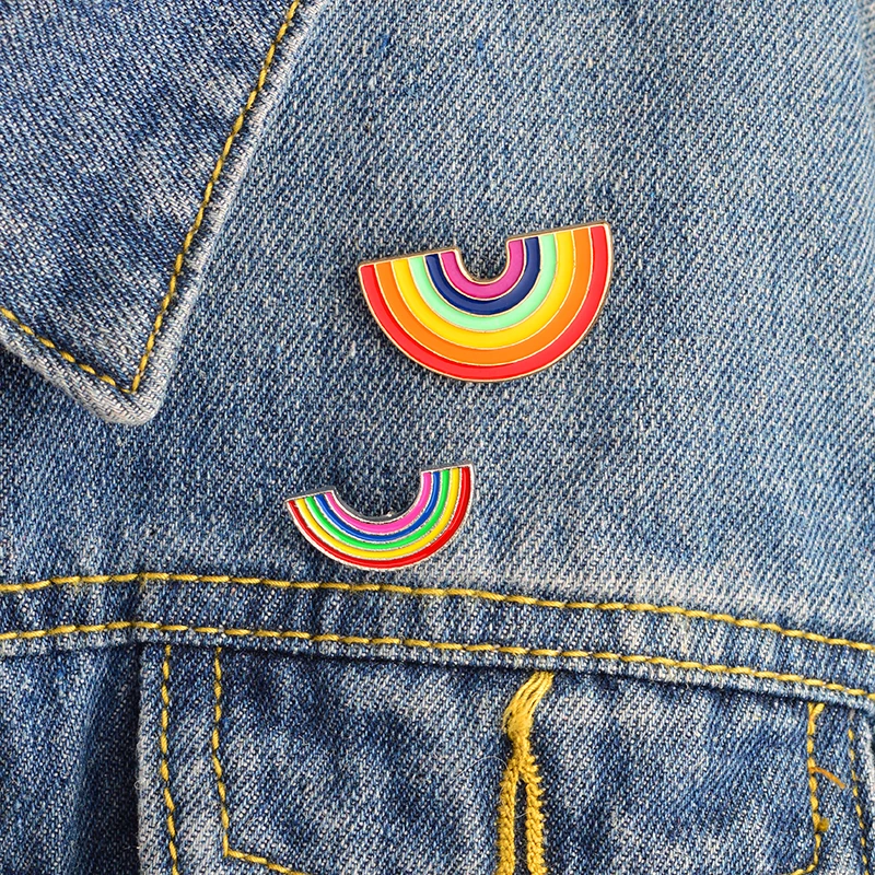 Cartoon Big Small Rainbow Brooch Enamel Pins Buckle For Denim Jacket Shirt Collar Lapel Accessories Badge Fashion Jewelry Gift
Cartoon Big Small Rainbow Brooch Enamel Pins Buckle For Denim Jacket Shirt Collar Lapel Accessories Badge Fashion Jewelry Gift