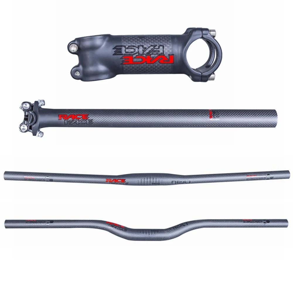 Race Face Next Red Black Matte 3K Carbon Mountain Bicycle Handlebar Sets Flat or Rise Handlebar + Stem + SeatPost
Race Face Next Red Black Matte 3K Carbon Mountain Bicycle Handlebar Sets Flat or Rise Handlebar + Stem + SeatPost