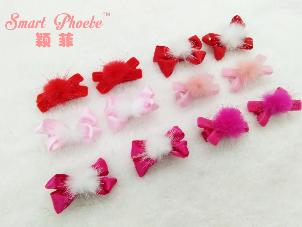 30pcs Fashion Cute Fur Pom Pom Ribbon Bow Hairpins Velvet Bowknot Hair Clips Princess Headwear Girls Hair Accessories
30pcs Fashion Cute Fur Pom Pom Ribbon Bow Hairpins Velvet Bowknot Hair Clips Princess Headwear Girls Hair Accessories