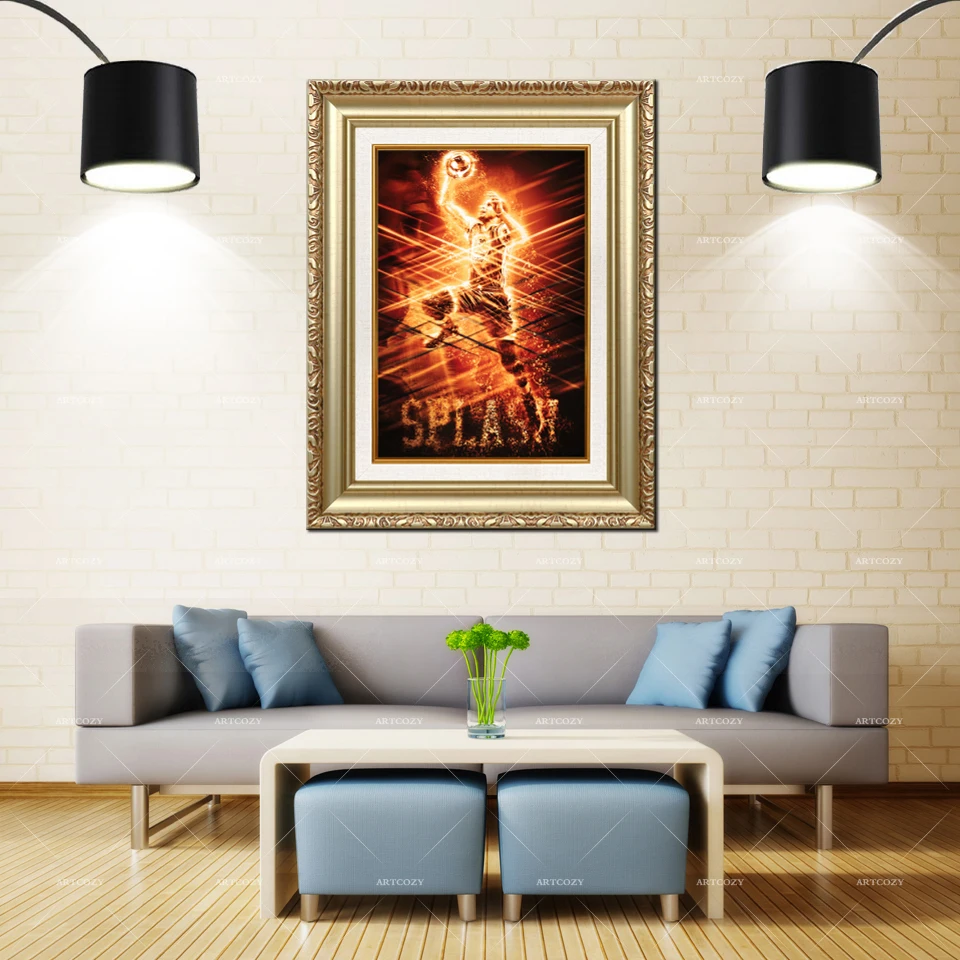Artcozy Golden Frame Abstract Basketball Match For Wall Art Waterproof Canvas Painting
Artcozy Golden Frame Abstract Basketball Match For Wall Art Waterproof Canvas Painting