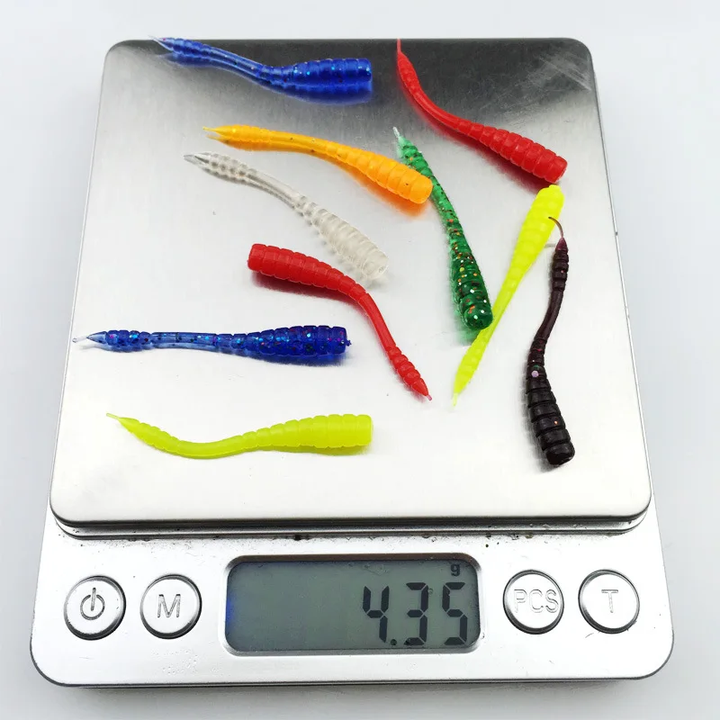 100pcs/lot Soft Fishing Lure 4.5cm 0.43g Simulation Earthworm Worms Fishing Bait Swimbait Plastic Lure Pesca
100pcs/lot Soft Fishing Lure 4.5cm 0.43g Simulation Earthworm Worms Fishing Bait Swimbait Plastic Lure Pesca