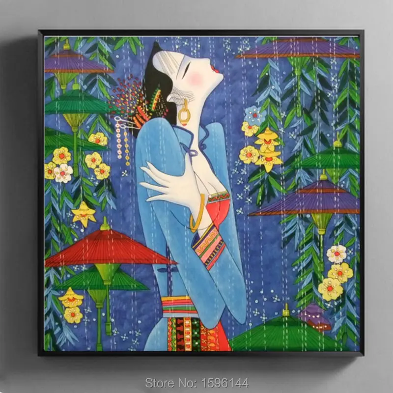Hand painted Oil Painting Figure Chinese Nation Women Wall art Picture for living room Modern Decorative canvas painting #999
Hand painted Oil Painting Figure Chinese Nation Women Wall art Picture for living room Modern Decorative canvas painting #999