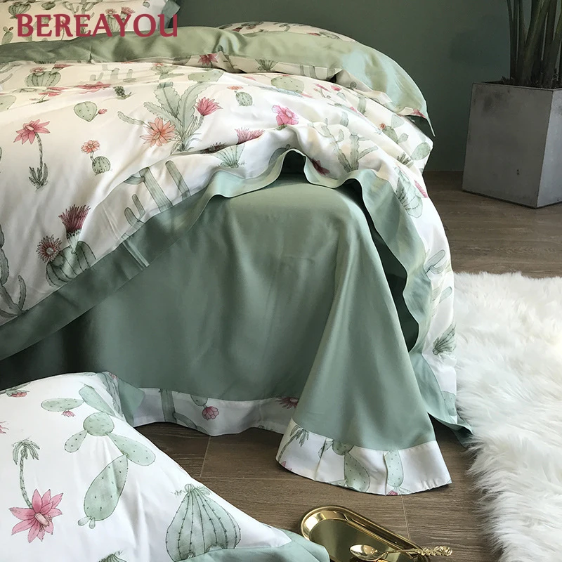 60S Tencel Bedding Sets Korean Plant 4pcs Queen Size Kids Bedding Comforter Bed Sheet Pink Single Duvet Bed Set Pdekbedovertrek
60S Tencel Bedding Sets Korean Plant 4pcs Queen Size Kids Bedding Comforter Bed Sheet Pink Single Duvet Bed Set Pdekbedovertrek
