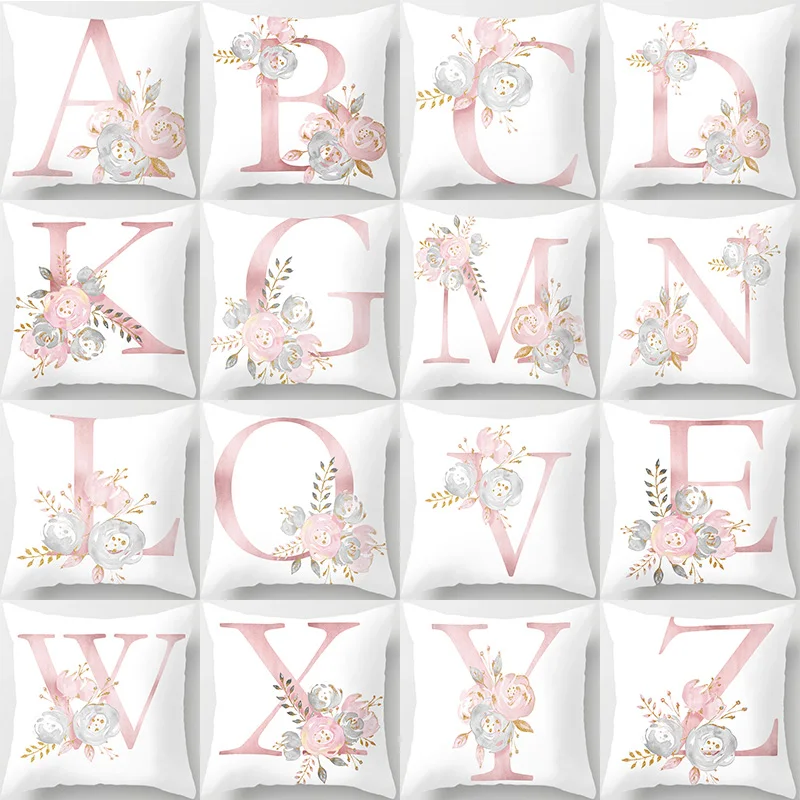 26 Letters Cushion Cover Letter Home Decorative Pillowcase Polyester Throw Pillow Case Cushion Cover For Sofa almohada poszewka
26 Letters Cushion Cover Letter Home Decorative Pillowcase Polyester Throw Pillow Case Cushion Cover For Sofa almohada poszewka