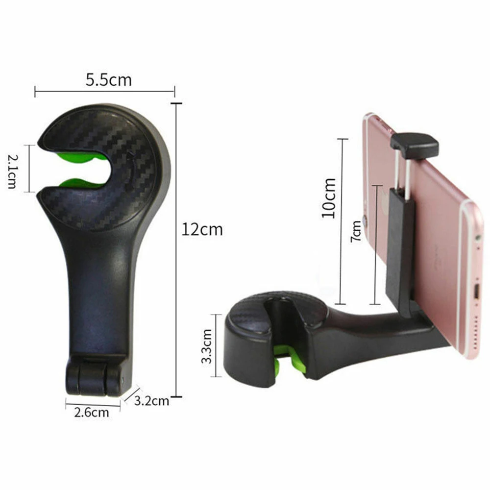 2 in 1 Car Headrest Hook with Phone Holder Seat Back Hanger for Bag Handbag Purse Grocery Cloth Foldble Clips Organizer
2 in 1 Car Headrest Hook with Phone Holder Seat Back Hanger for Bag Handbag Purse Grocery Cloth Foldble Clips Organizer