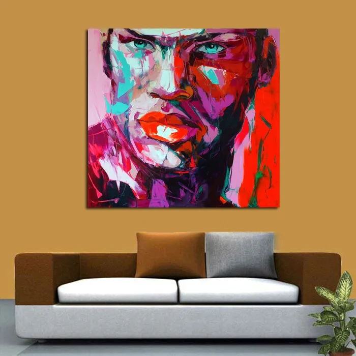 Free Shipping Modern Abstract Colorful Handpainted Wall Pictures Strong Man Figure Portrait Oil Paintings Art On Canvas
Free Shipping Modern Abstract Colorful Handpainted Wall Pictures Strong Man Figure Portrait Oil Paintings Art On Canvas
