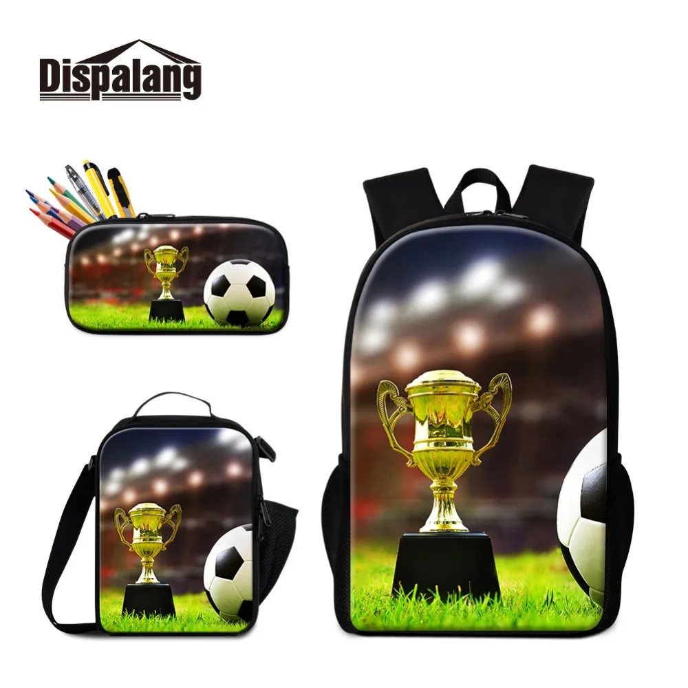 Dispalang 3D Footballs School Bags Pencil Case Lunch Box 3 PCS Set For Primary Student Bookbag Boy Personalized Backpacks Rugtas
Dispalang 3D Footballs School Bags Pencil Case Lunch Box 3 PCS Set For Primary Student Bookbag Boy Personalized Backpacks Rugtas