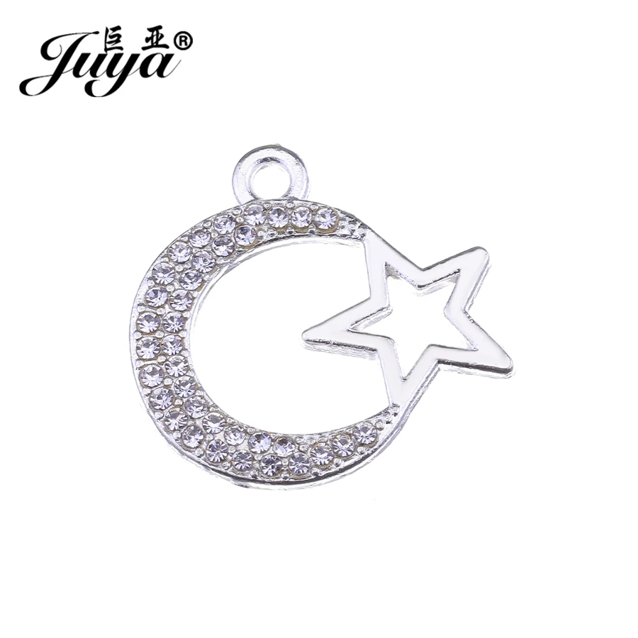 JUYA Golden Moon and Star Rhinestone Charms Pendants 20x21mm High Quality Islam Muslim Jewelry Making Findings Suppliers AO0441
JUYA Golden Moon and Star Rhinestone Charms Pendants 20x21mm High Quality Islam Muslim Jewelry Making Findings Suppliers AO0441