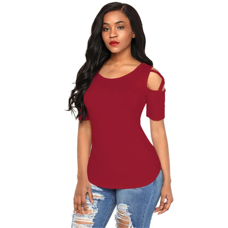 New Arrival Solid Color Women Summer Casual Tshirt Off Shoulder Lady Short Sleeve Clothing Size S-2XL
New Arrival Solid Color Women Summer Casual Tshirt Off Shoulder Lady Short Sleeve Clothing Size S-2XL