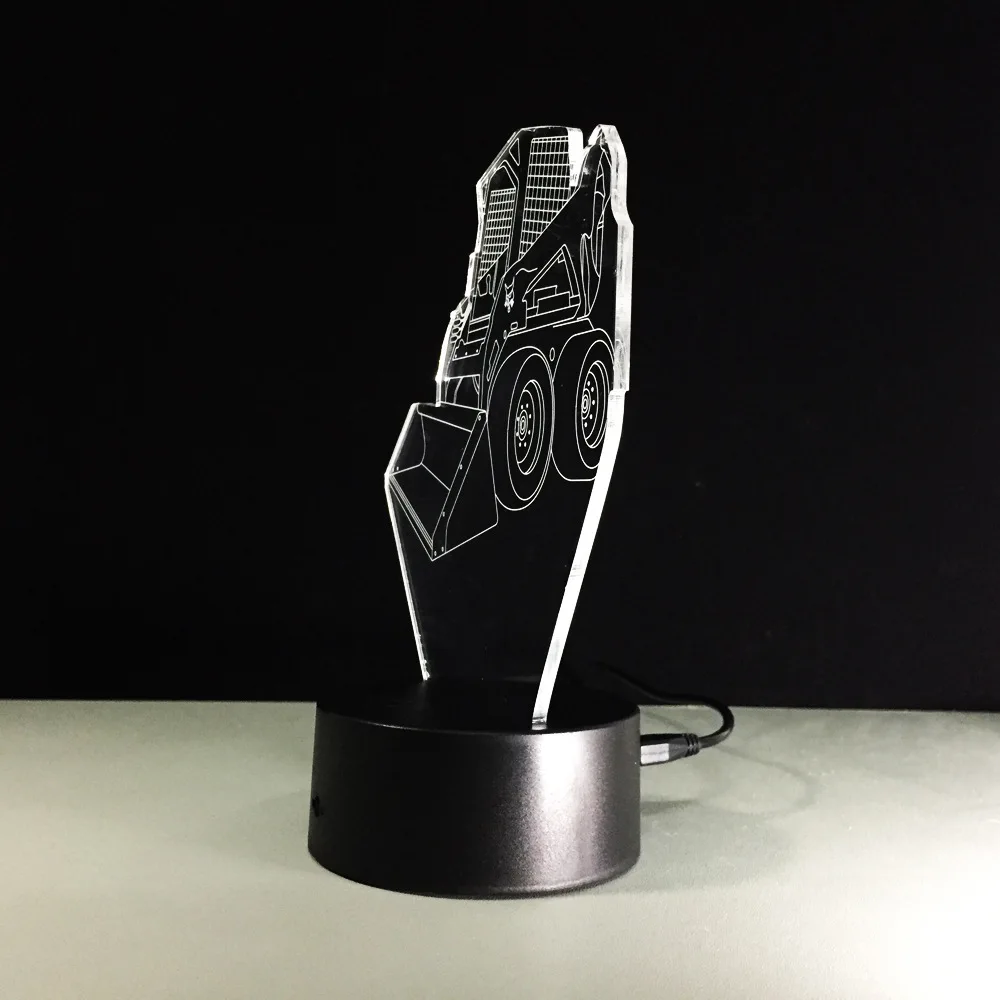 Action figures new bulldozer remote control seven color touch 3D LED Cartoon characters acrylic visual lamp Christmas light 
Action figures new bulldozer remote control seven color touch 3D LED Cartoon characters acrylic visual lamp Christmas light