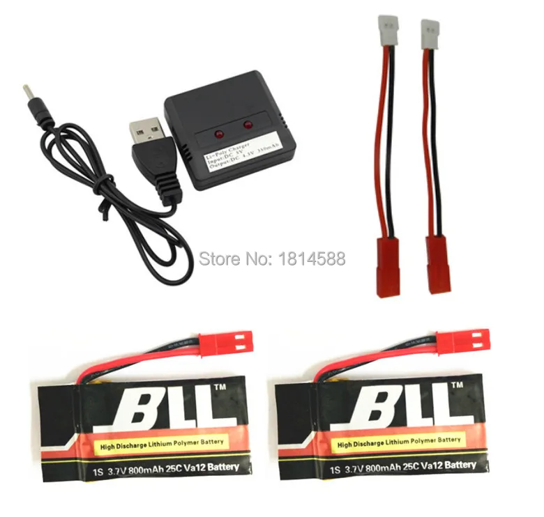 MJX X400 X300C X800 RC Quadcopter Spare 2pcs 3.7V 800mAh with 2 in1 battery charger and 2pcs Jst Charging Cable
MJX X400 X300C X800 RC Quadcopter Spare 2pcs 3.7V 800mAh with 2 in1 battery charger and 2pcs Jst Charging Cable