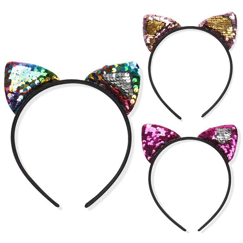6 Colors Fashion Sequins Cat Ear Hairband Cat Ear Cosplay Kids Hair Accessories for Women Party Gift Headband
6 Colors Fashion Sequins Cat Ear Hairband Cat Ear Cosplay Kids Hair Accessories for Women Party Gift Headband