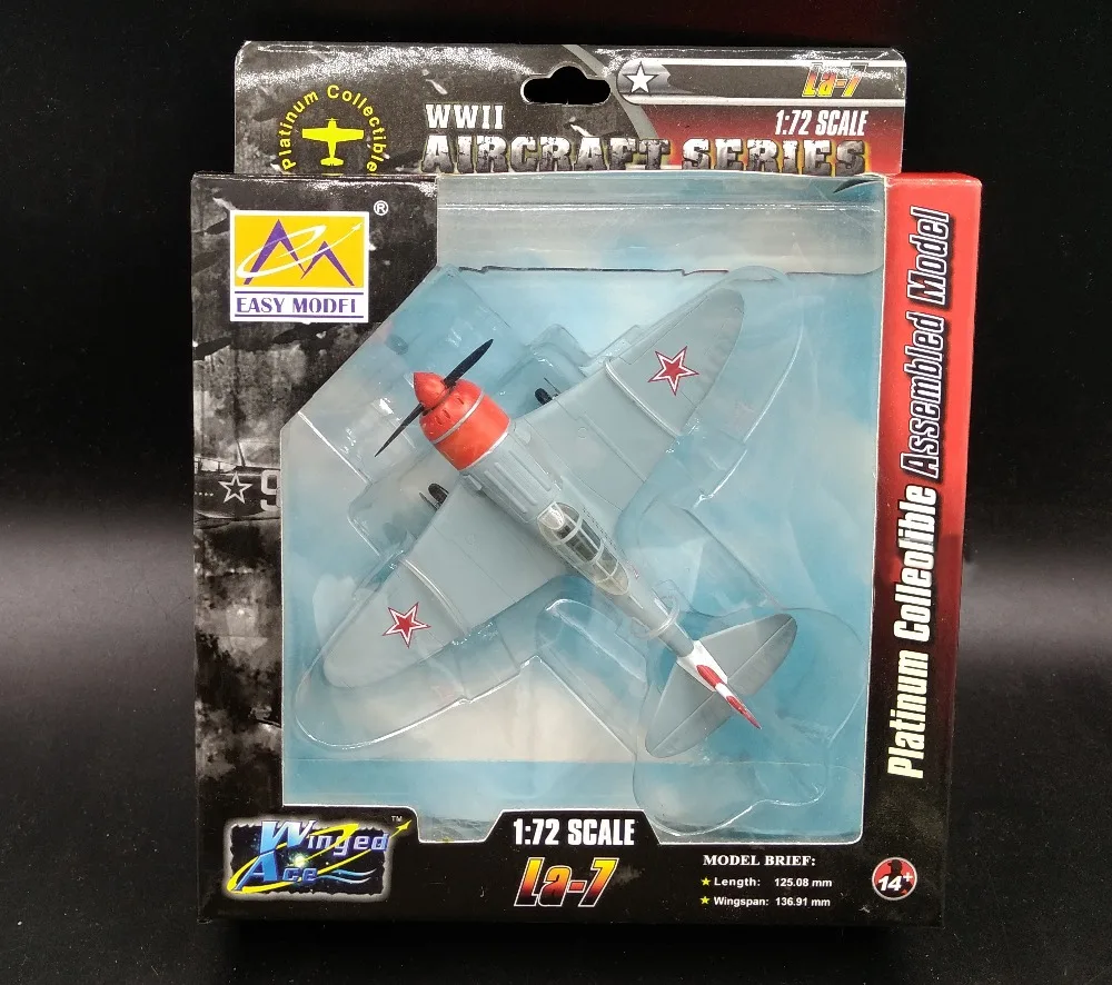 1:72 Soviet LA-7 fighter model in World War II Trump card Trumpeter finished product 36332 Collection model
1:72 Soviet LA-7 fighter model in World War II Trump card Trumpeter finished product 36332 Collection model