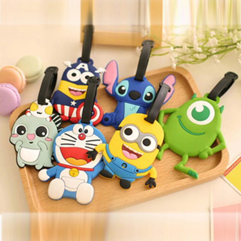 New 5pcs/lot Cartoon Silicone Luggage Tag Fashion Keychain Key Ring for Travel Outdoor Bag Supplies Key Chain Gifts
New 5pcs/lot Cartoon Silicone Luggage Tag Fashion Keychain Key Ring for Travel Outdoor Bag Supplies Key Chain Gifts