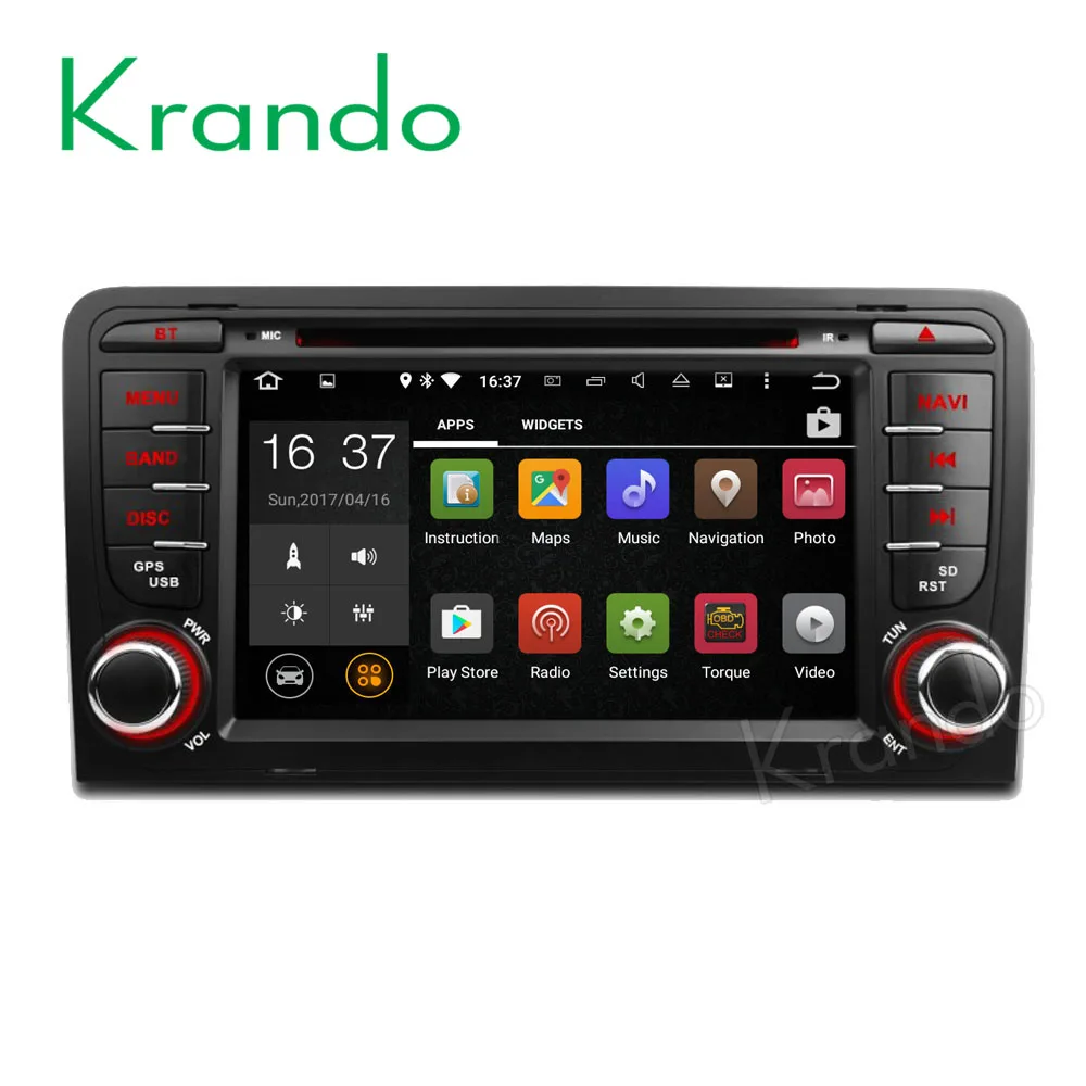 Krando 7" Android 8.1 car navigation multimedia system for Audi A3 2003-2011 audio radio gps dvd player WIFI 3G DAB+
Krando 7" Android 8.1 car navigation multimedia system for Audi A3 2003-2011 audio radio gps dvd player WIFI 3G DAB+