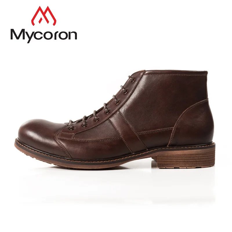 MYCORON/2018 Мужская обувь модные мужские Ботильоны Роскошные итальянские брендовые