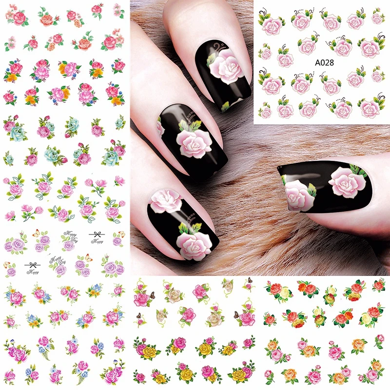 12 sheets lot flower nail sticker water decals for nail art tips decorations manicure fake nails supplies tool A025-036
12 sheets lot flower nail sticker water decals for nail art tips decorations manicure fake nails supplies tool A025-036