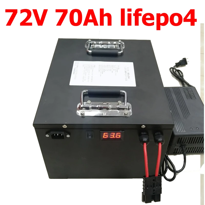 ГТК водонепроницаемый 72V 70Ah lifepo4 батарея высокой Мощность литиевые BMS для 7000 Вт 5000