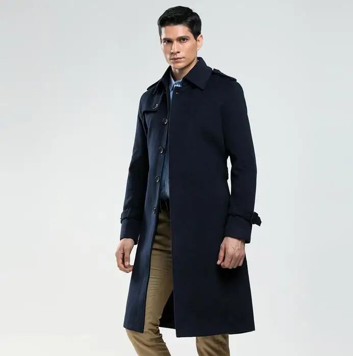 Single-breasted woolen coat men trench coats long sleeves overcoat mens cashmere coat casaco masculino england autumn winter
Single-breasted woolen coat men trench coats long sleeves overcoat mens cashmere coat casaco masculino england autumn winter