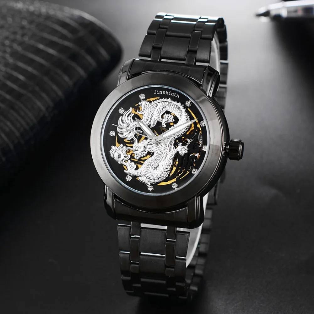 Rose gold Men's Watch Luxury Dragon Automatic Mechanical Waterproof Men Skeleton Analog Mechanical Wrist Watch bayan kol saati
Rose gold Men's Watch Luxury Dragon Automatic Mechanical Waterproof Men Skeleton Analog Mechanical Wrist Watch bayan kol saati