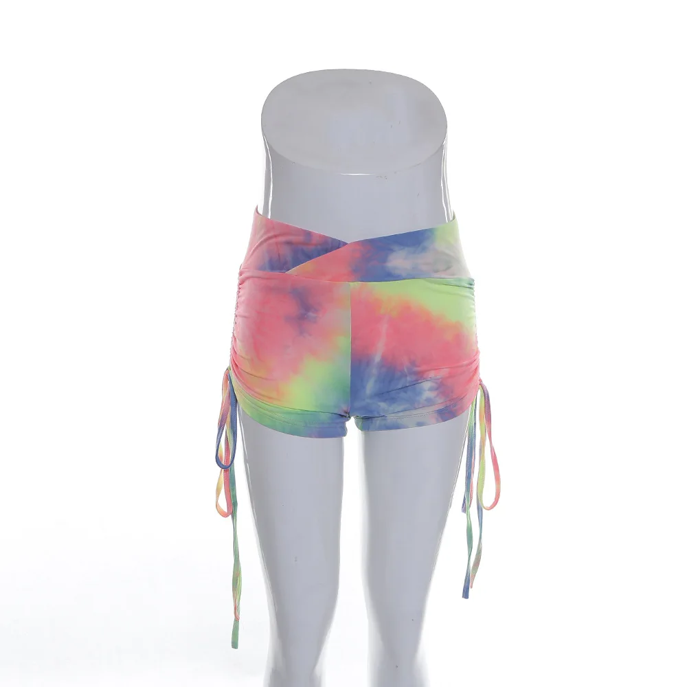 Women High Elastic Waist Shorts Side Drawstring Lace Up Loose Sexy Casual Summer Shorts Gradation Rainbow Color Hot Girl Shorts
Women High Elastic Waist Shorts Side Drawstring Lace Up Loose Sexy Casual Summer Shorts Gradation Rainbow Color Hot Girl Shorts