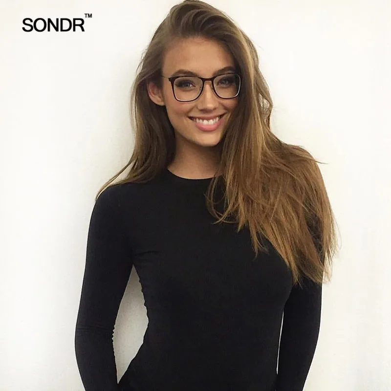 SONDR 2019 Summer Long sleeve leisure elastic T-shirt female new sexy slimming thin bottom shirt cotton top female Round collar
SONDR 2019 Summer Long sleeve leisure elastic T-shirt female new sexy slimming thin bottom shirt cotton top female Round collar