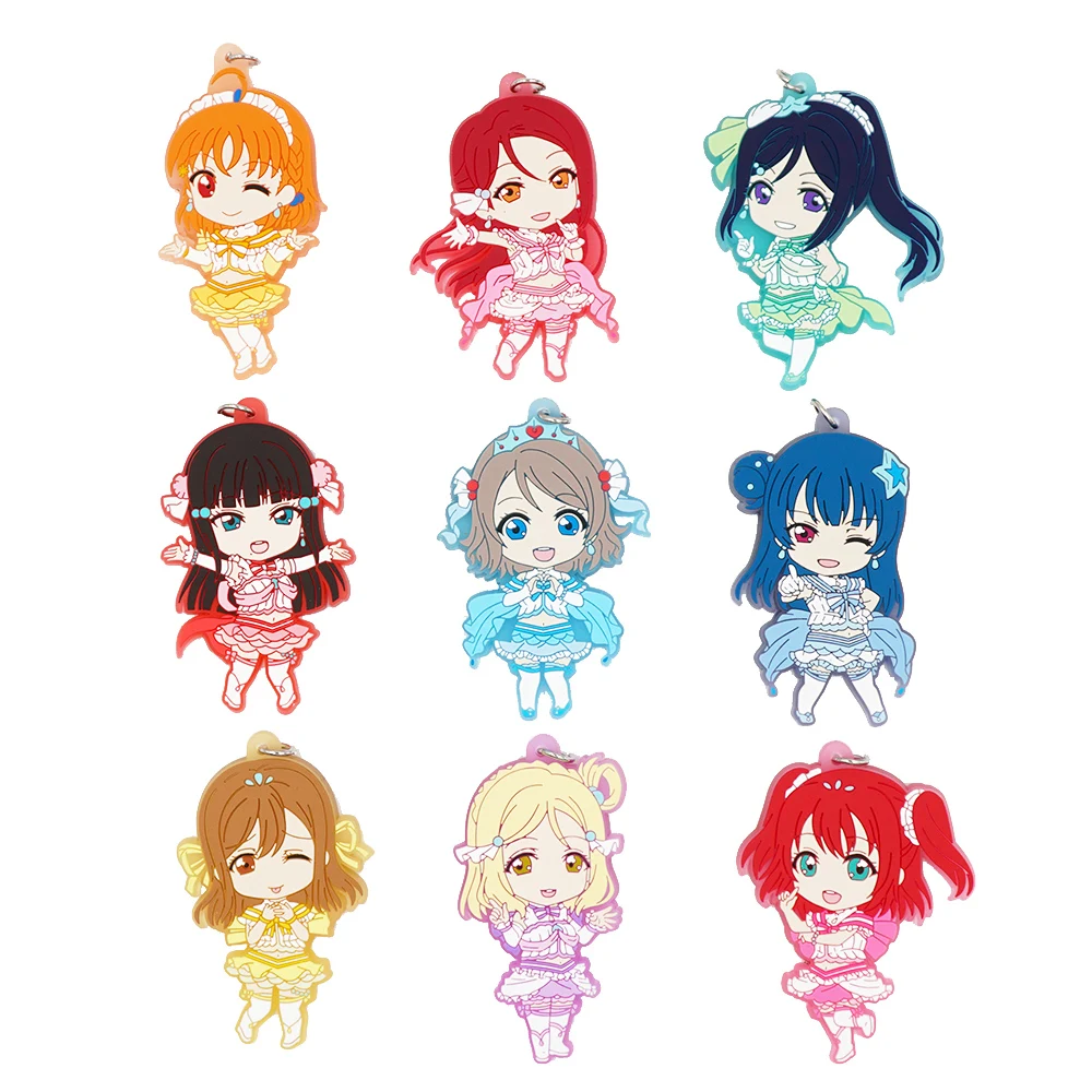 Love Live Lovelive Sunshine Aqours аквариум аниме Yoshiko Chika Hanamaru Ruby You Dia Riko Kanan Mari резиновый