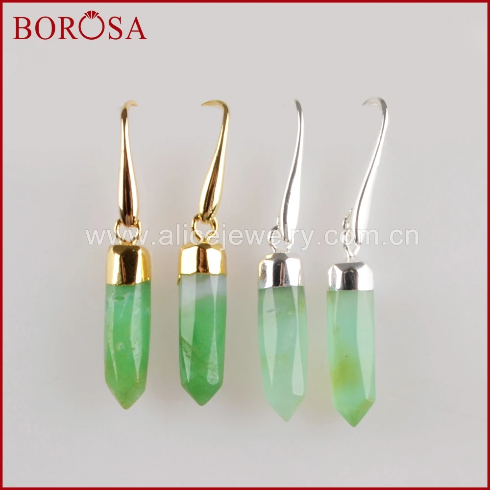 BOROSA Point Dangle Earrings Natural Australia Stone Faced Gold Color Druzy Threader Earrings, Drop Earring for Women 1353
BOROSA Point Dangle Earrings Natural Australia Stone Faced Gold Color Druzy Threader Earrings, Drop Earring for Women 1353