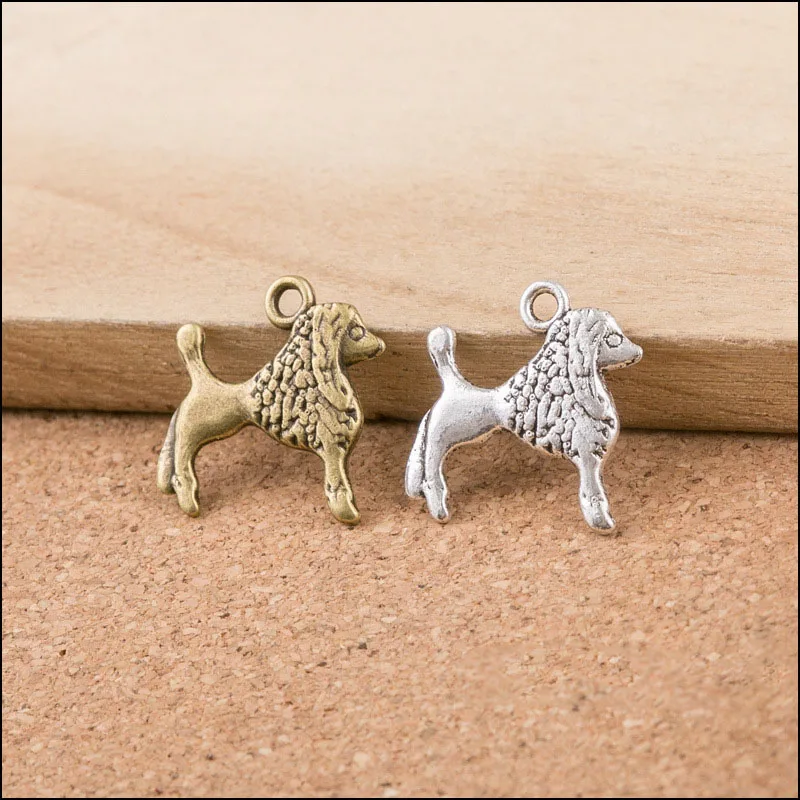 High Quality 30Pieces/Lot 17mm*18mm Antique Silver plated Antique Bronze Plated Poodle Charms Dog Charms Pendants Jewelry Making
High Quality 30Pieces/Lot 17mm*18mm Antique Silver plated Antique Bronze Plated Poodle Charms Dog Charms Pendants Jewelry Making