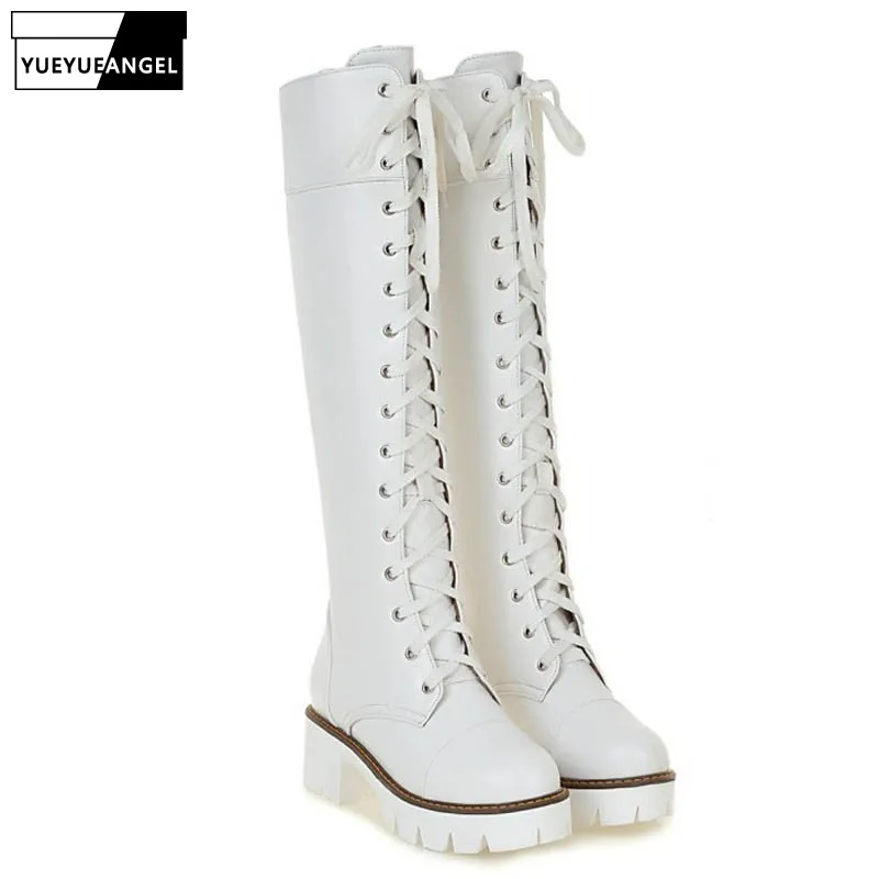 White Boots Women Casual Lace Up Platform Leather Knee High Boots Winter Warm Short Plush High Boots Female
White Boots Women Casual Lace Up Platform Leather Knee High Boots Winter Warm Short Plush High Boots Female