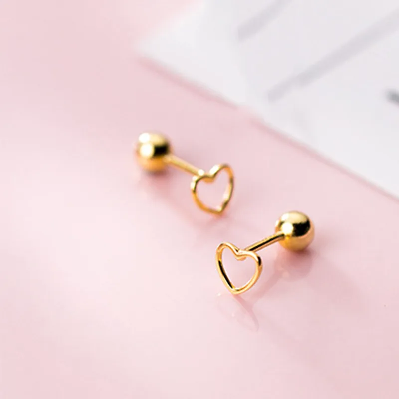 PONYKISS 100% 925 Sterling Silver Delicate Hollow Heart Stud Earrings Party Fashion Minimalist Accessories Girl Cute Fine Gift
PONYKISS 100% 925 Sterling Silver Delicate Hollow Heart Stud Earrings Party Fashion Minimalist Accessories Girl Cute Fine Gift