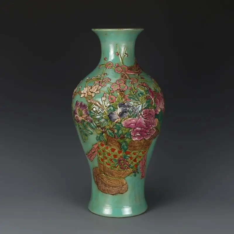 Антикварная фарфоровая ваза QingDynasty, Пастельная бутылка с зеленой глазурью для цветов, ручная работа, лучшая коллекция и украшение, бесплатная доставка
Антикварная фарфоровая ваза QingDynasty, Пастельная бутылка с зеленой глазурью для цветов, ручная работа, лучшая коллекция и украшение, бесплатная доставка