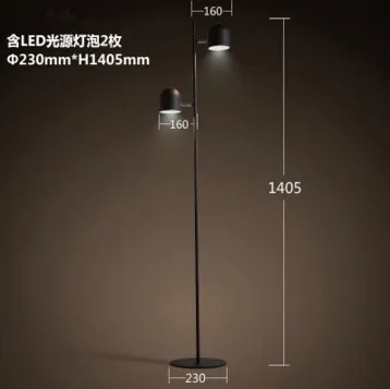 Nordic Contemporary contracted Wrought iron sitting room bedroom bedside study LED Double heads floor lamp
Nordic Contemporary contracted Wrought iron sitting room bedroom bedside study LED Double heads floor lamp