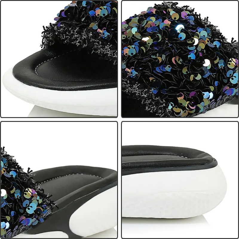 Fanyuan Fashion Mixed Colors Peep Toe Slippers Summer Bling Slides Comfort Outside Shallow Wedges Heels Women Platform Shoes
Fanyuan Fashion Mixed Colors Peep Toe Slippers Summer Bling Slides Comfort Outside Shallow Wedges Heels Women Platform Shoes