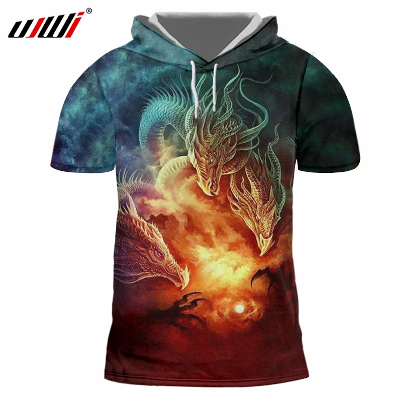 UJWI Animal Cool Tshirt With Hood Men Summer Tops 3D Digital Print Dragon Cartoon T-shirts Man Hip Hop Short Sleeve Hoody Unisex
UJWI Animal Cool Tshirt With Hood Men Summer Tops 3D Digital Print Dragon Cartoon T-shirts Man Hip Hop Short Sleeve Hoody Unisex