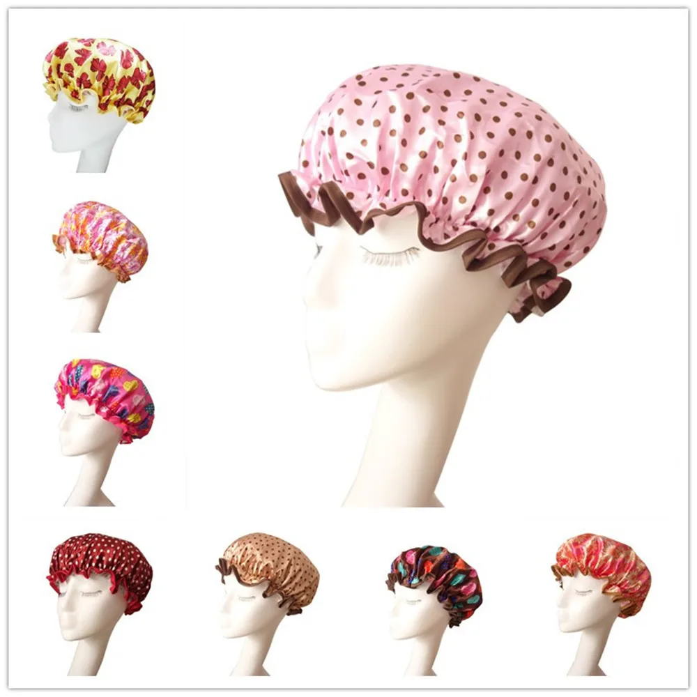 Waterproof Shower Cap Lovely Cute Colorful Cap for Women Anti Oil Hat Elastic Bathing Cap Women Hair Salon Bathroom Cap Hot Sale
Waterproof Shower Cap Lovely Cute Colorful Cap for Women Anti Oil Hat Elastic Bathing Cap Women Hair Salon Bathroom Cap Hot Sale