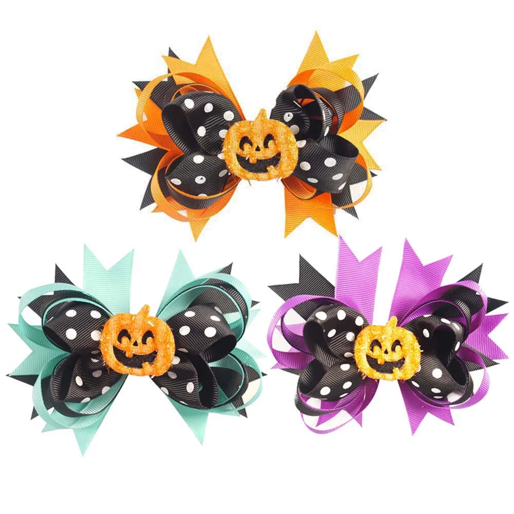5'' Printed Polka Hair Bows Halloween Smile Pumpkin Hair Clips For Kids Girls Layered Festival Handmade Hairpin Hair Accessories
5'' Printed Polka Hair Bows Halloween Smile Pumpkin Hair Clips For Kids Girls Layered Festival Handmade Hairpin Hair Accessories