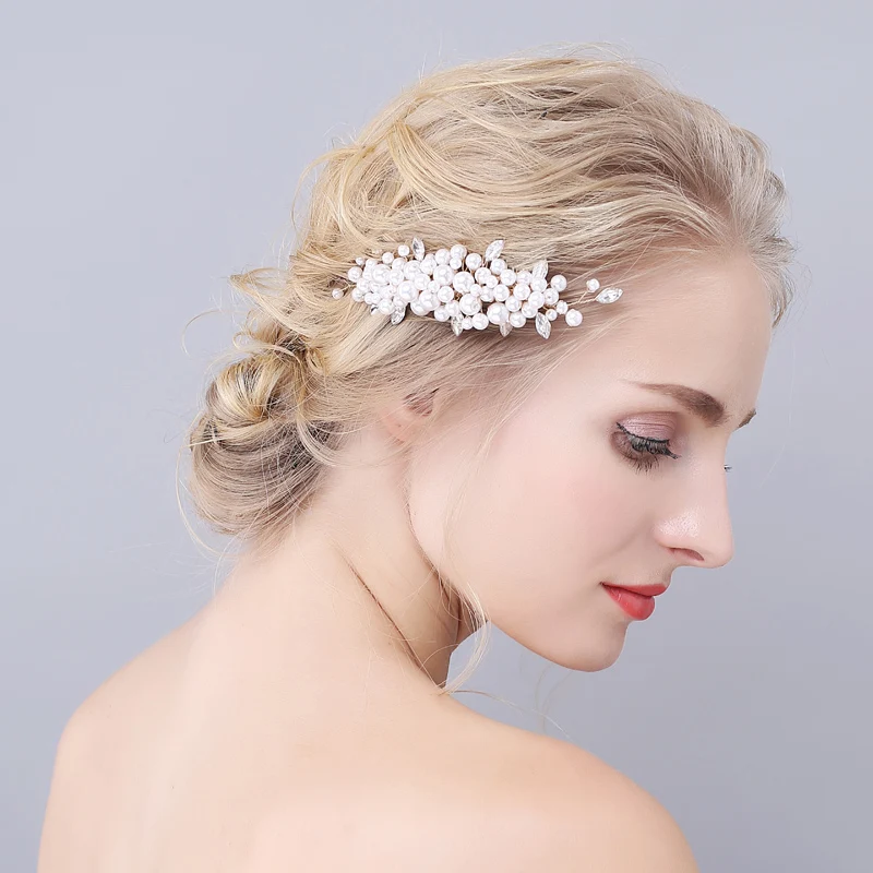 SLBRIDAL Golden Rhinestones Crystal Pearls Wedding Hair Comb Bridal Hair Accessories Bridesmaids Headpiece
SLBRIDAL Golden Rhinestones Crystal Pearls Wedding Hair Comb Bridal Hair Accessories Bridesmaids Headpiece