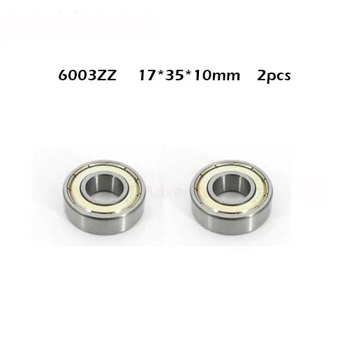 2PCS 6003ZZ 17*35*10(mm) 2Pieces bearing free shipping ABEC-1 metal sealing type bearings 6003 6003Z 6003ZZ chrome steel bearing
2PCS 6003ZZ 17*35*10(mm) 2Pieces bearing free shipping ABEC-1 metal sealing type bearings 6003 6003Z 6003ZZ chrome steel bearing