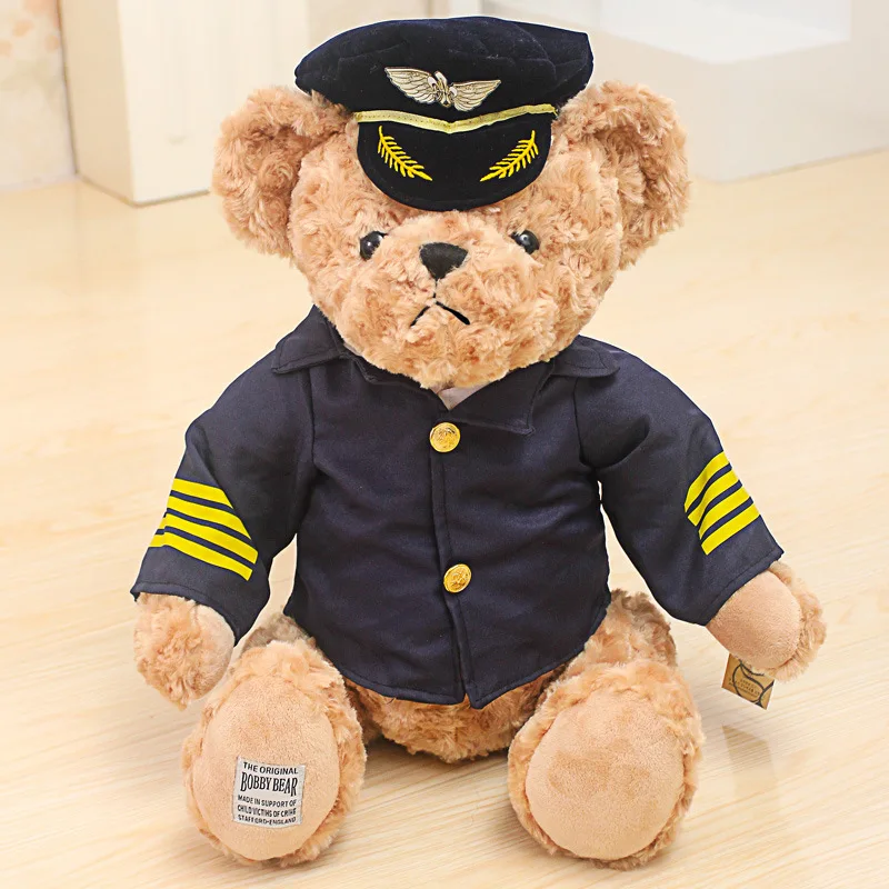about 25cm lovely Teddy bear plush toy captain suits bear soft doll kid's toy Christmas gift s2755
about 25cm lovely Teddy bear plush toy captain suits bear soft doll kid's toy Christmas gift s2755