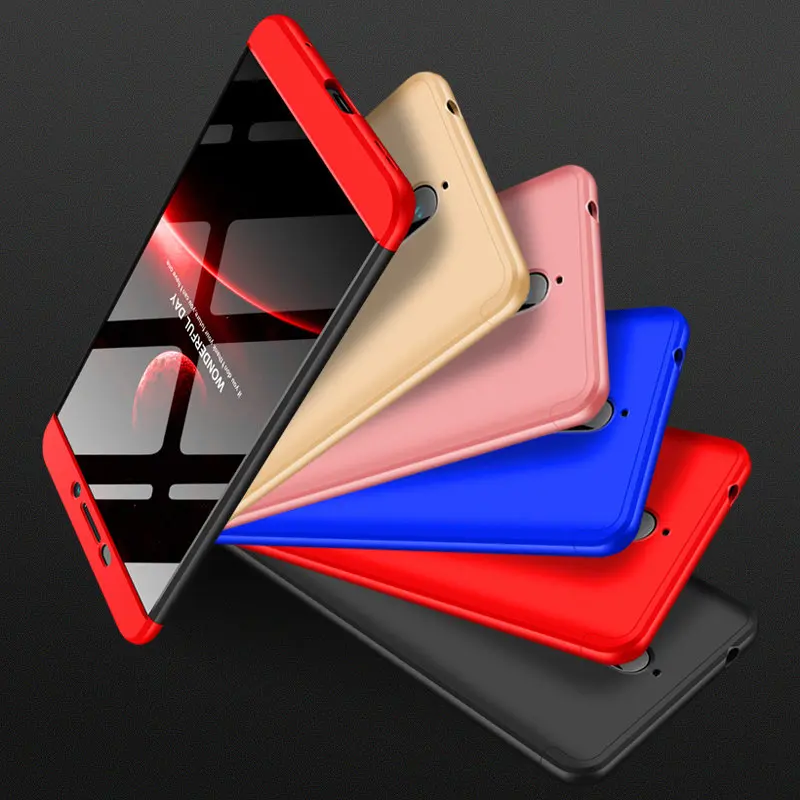For Nokia 6 2018 Case 360 Degree Protected Full Body Phone Case for Nokia 6 2018 Shockproof Cover + Glass Screen Protector
For Nokia 6 2018 Case 360 Degree Protected Full Body Phone Case for Nokia 6 2018 Shockproof Cover + Glass Screen Protector