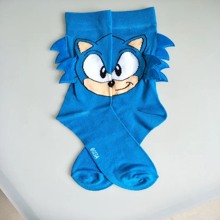 Личность Европа и США ручная сшивка рога мультфильм тон sonic малыш мужские носки