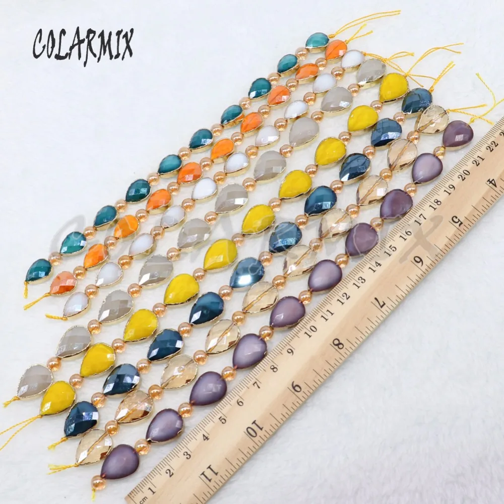 5 strands Geometric drop beads faceted crystal beaded 10 beads a strand handcraft jewelry making accessories 4873
5 strands Geometric drop beads faceted crystal beaded 10 beads a strand handcraft jewelry making accessories 4873